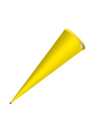 Schultütenrohling · bunt · Standardgröße · 70 cm · stabile Holz-Spitze