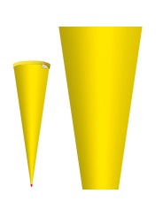 Schultütenrohling · bunt · Standardgröße · 70 cm · stabile Holz-Spitze