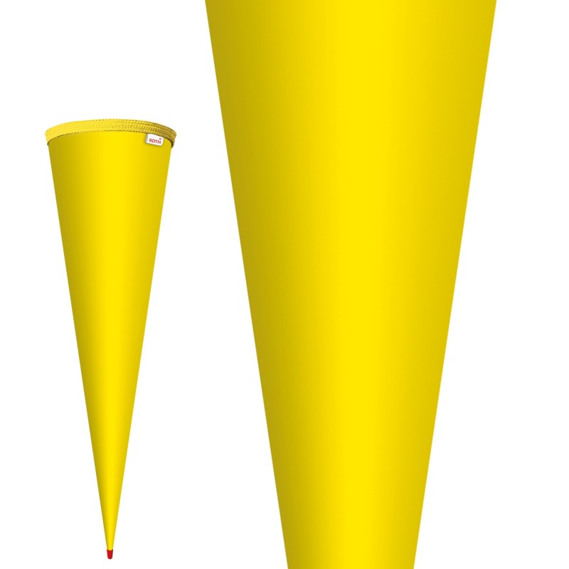 Schultütenrohling · bunt · Standardgröße · 70 cm · stabile Holz-Spitze