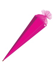 Zuckertütenrohling · bunt · groß · 85 cm · 6eckig · verstärkte Spitze