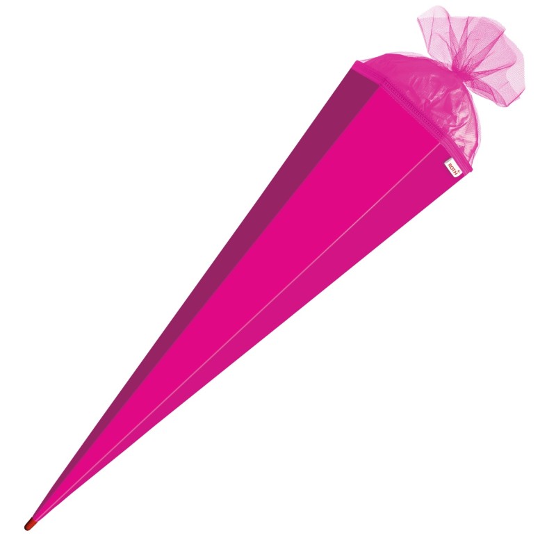 Zuckertütenrohling · bunt · groß · 85 cm · 6eckig · verstärkte Spitze