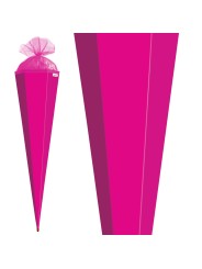 Zuckertütenrohling · bunt · groß · 85 cm · 6eckig · verstärkte Spitze