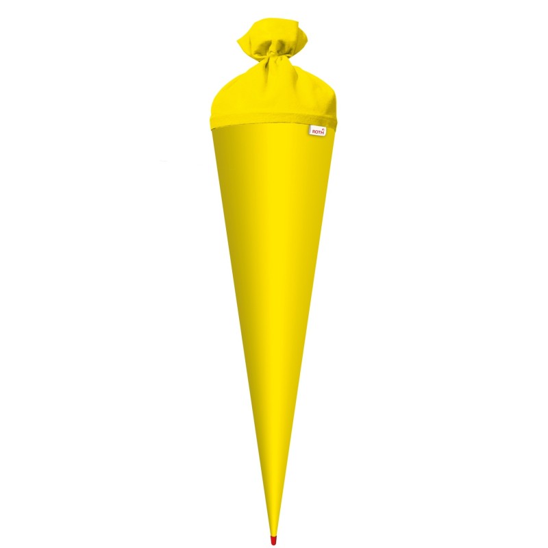 Roth Schultütenrohling · mit Filzverschluss · 70cm · gelb