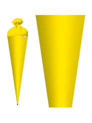 Roth Schultütenrohling · mit Filzverschluss · 70cm · gelb