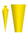 Roth Schultütenrohling · mit Filzverschluss · 70cm · gelb