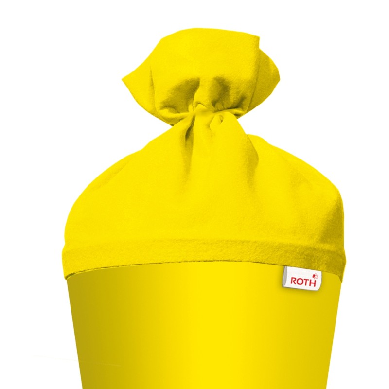 Roth Schultütenrohling · mit Filzverschluss · 70cm · gelb