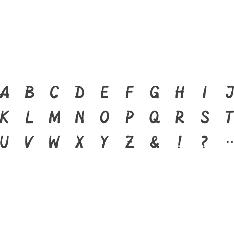 Heyda Stempelset Alphabet · 30teilig · Motivgröße ca. 1,5 x 1,5 cm