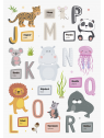 heyda Fenster-Sticker "ABC Tiere" · 4 Bogen im A4-Format