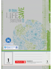 BRUNNEN Schulheft · DIN A4 · Lineatur 1 · liniert - 1. Schuljahr · Kontrastlineatur · 16 Blatt · Umweltpapier