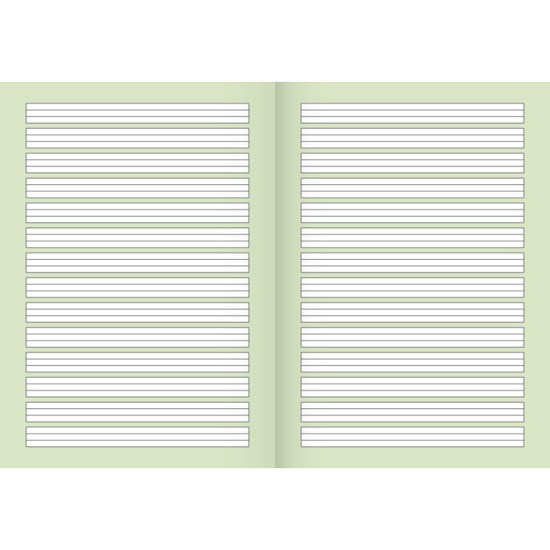 BRUNNEN Schulheft · DIN A4 · Lineatur 1 · liniert - 1. Schuljahr · Kontrastlineatur · 16 Blatt · Umweltpapier
