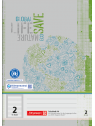BRUNNEN Schulheft · DIN A4 · Lineatur 2 · liniert - 2. Schuljahr · Kontrastlineatur · 16 Blatt · Umweltpapier