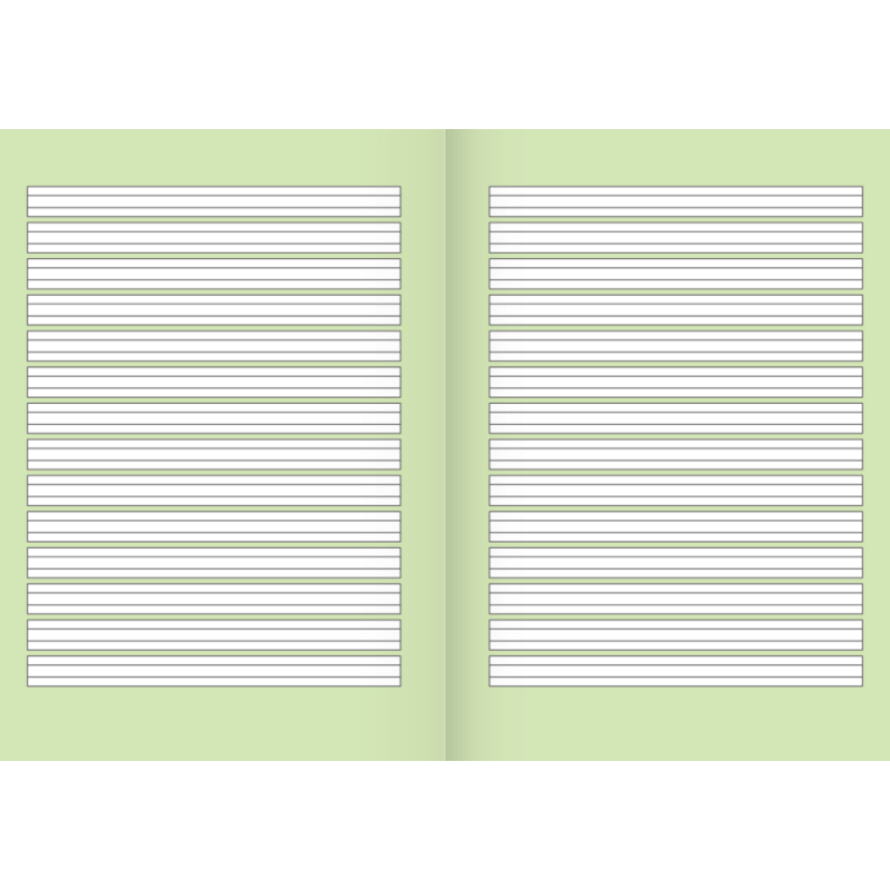 BRUNNEN Schulheft · DIN A5 · Lineatur 2 · liniert - 2. Schuljahr · Kontrastlineatur · 16 Blatt · Umweltpapier