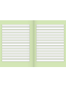 BRUNNEN Schulheft · DIN A5 · Lineatur 2 · liniert - 2. Schuljahr · Kontrastlineatur · 16 Blatt · Umweltpapier