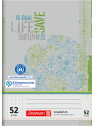 Oktavheft · DIN A6 · kariert · Lineatur 52 · 32 Blatt · Umweltpapier