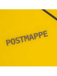 Oxford Postmappe · gelb-transzulent · Eckspannermappe mit Aufdruck "Postmappe" · gelb · Kunststoff