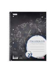 LANDRÉ Collegeblock · A4 · 80 Blatt · Lineatur 27 · liniert · Doppelrand