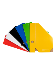 LANDRÉ Color Stehsammler · A4 · aus Wellkarton · schmal · gelb