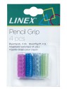Linex Bleistiftgriff / Greifhilfe · für Standardbleistifte · 4 Stück