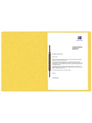 Oxford Top File + A4 Schnellhefter · exklusiver 390 g/m² Multi´Strat™ Karton· DIN A4 · gelb