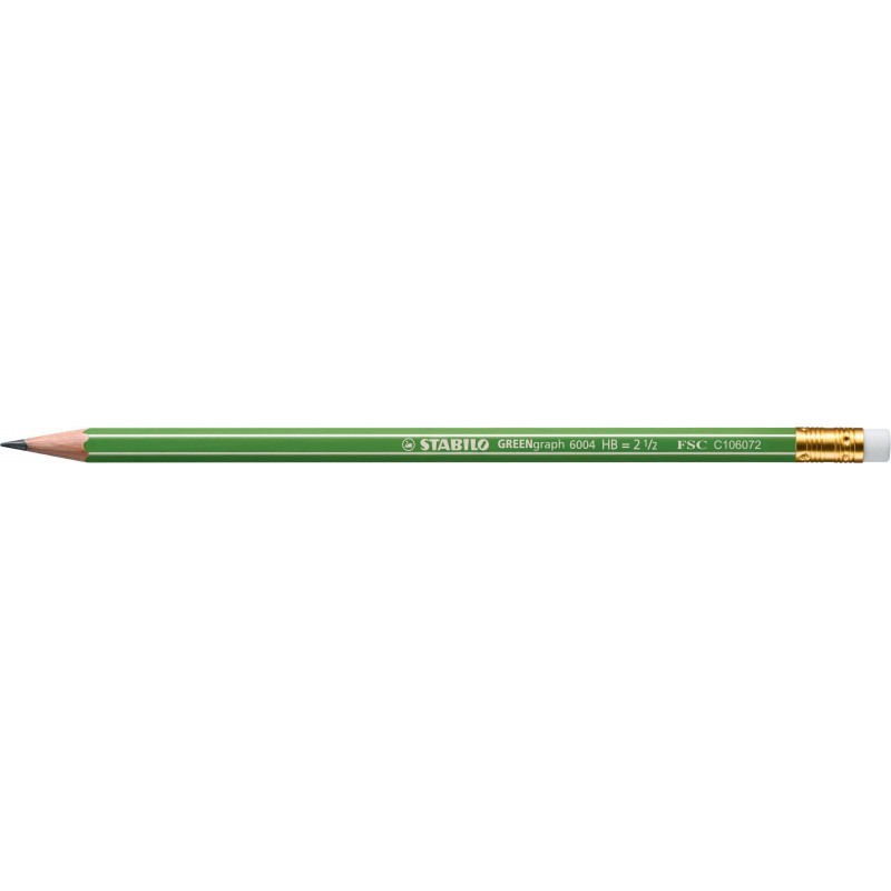 STABILO®Bleistift · GREENgraph · mit Radierer · HB