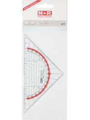 M+R Geo-Dreieck · 16cm · glasklar