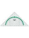 M+R Geo-Dreieck GreenLine · 16cm · glasklar