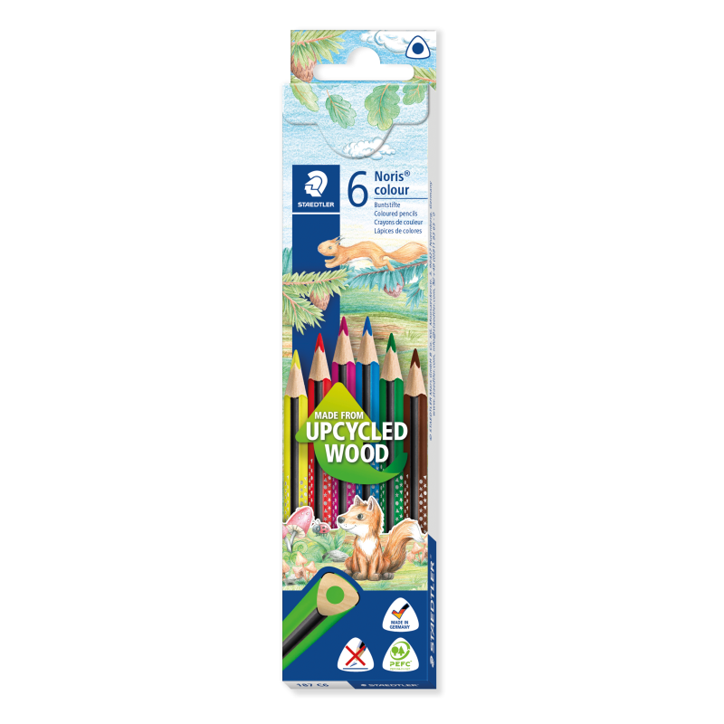 STAEDTLER® Buntstifte Noris® colour · Dreikant · 6 Farben