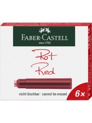 Faber-Castell · Patrone standard · 6er Etui · rot