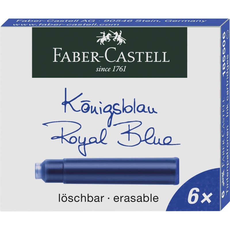 Faber-Castell · Patrone standard · 6er Etui · königsblau