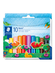 STAEDTLER® Wachsknete Noris® Plastilin Knete · 10 Stangen / 10 Farben