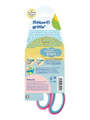 Pelikan griffix® Schulschere · rund · für Rechtshänder · LovelyPink