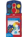Faber-Castell · Farbkasten CONNECTOR · 12 Farben · inkl. Deckweiß · blau