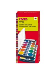 Herlitz Deckfarbkasten · inkl. Deckweiß · 24 Farben