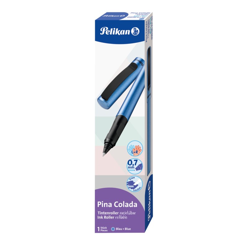 Pelikan Tintenroller · Pina Colada · blau metallic