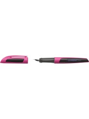 STABILO® Füller Flow "SPORTY" · Ergonomischer Schulfüller · pink / schwarz