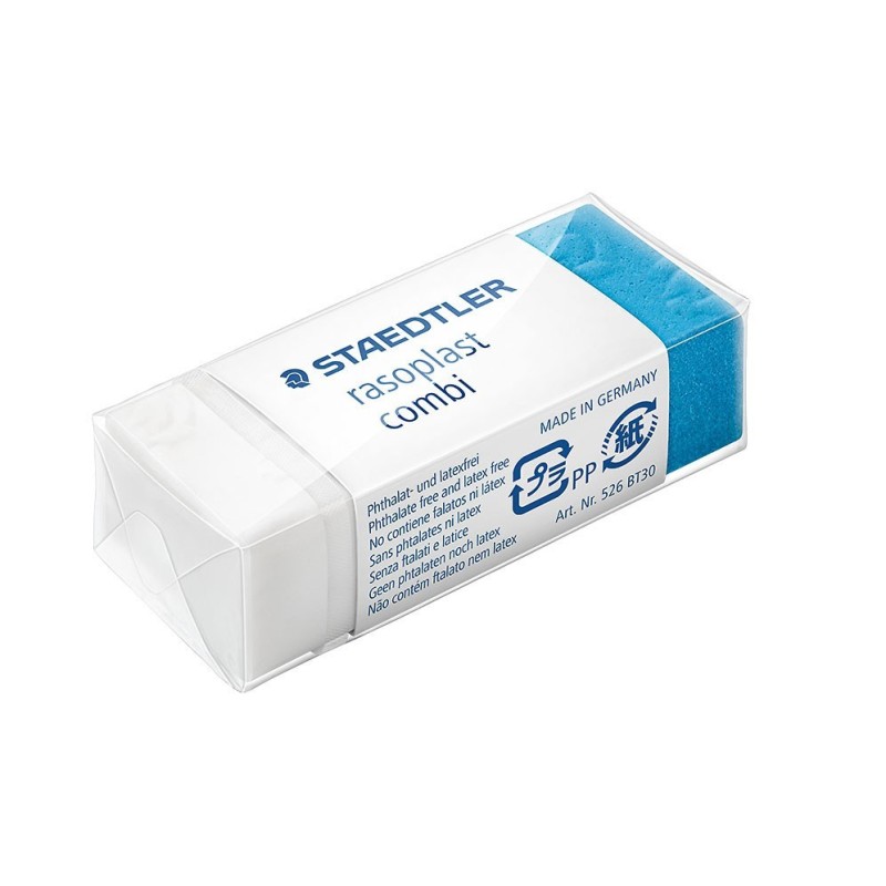 STAEDTLER® Radiergummi · rasoplast combi · blau/weiß