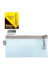 idena · Mäppchen · Reißverschlusstasche Mesh ·  Din Lang · Blau