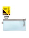 idena · Mäppchen · Reißverschlusstasche Mesh ·  Din Lang · Blau