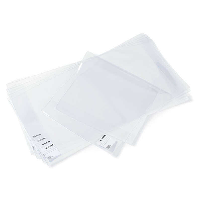 HERMA Buchschoner BASIC · Höhe 23 cm · PP · transparent · farblos