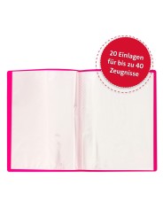 ROTH Zeugnismappe A4 · 20 Hüllen · magenta