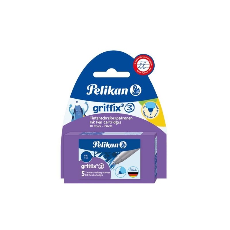 Pelikan Patrone für griffix® Tintenschreiber · 2 Etuis a 5 Patronen