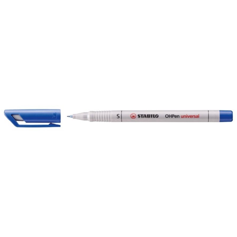 STABILO® Folienstift STABILO® OHPen universal · superfein (S) 0,4 mm · wasserlöslich · blau