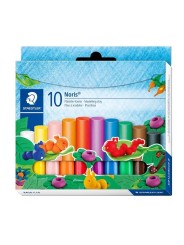 STAEDTLER® Wachsknete Noris® Plastilin Knete · 10 Stangen / 10 Farben