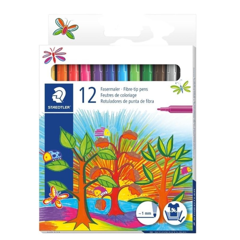 STAEDTLER® Fasermaler Noris® · 12 Farben