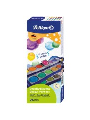 Pelikan Deckfarbkasten 735/K24 · mit 24 Farben + Deckweiß
