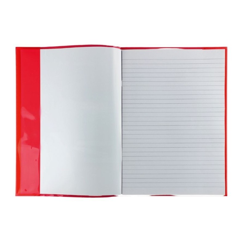 HERMA Hefthülle · transparent PLUS ·  DIN A4 · rot