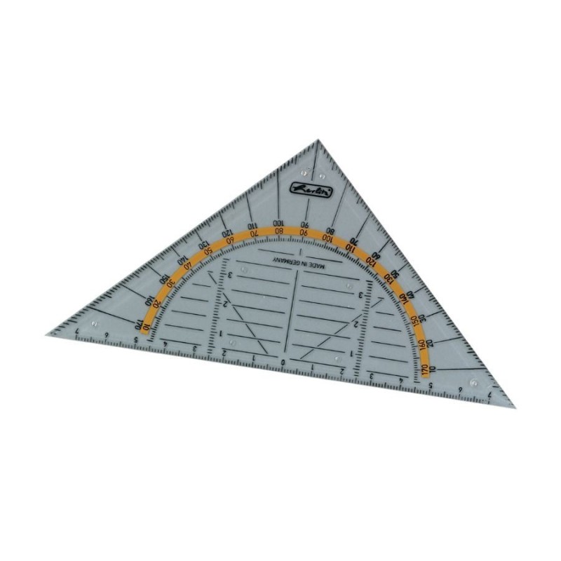 Herlitz Geometrie-Dreieck · 14 cm · transparent