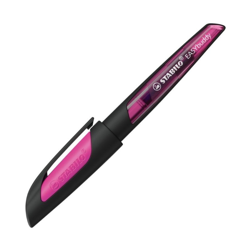 Ergonomischer Schulfüller STABILO® EASYbuddy · schwarz/magenta · Feder M