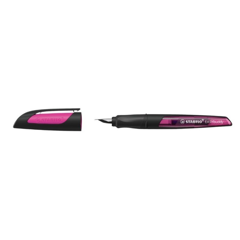Ergonomischer Schulfüller STABILO® EASYbuddy · schwarz/magenta · Feder M