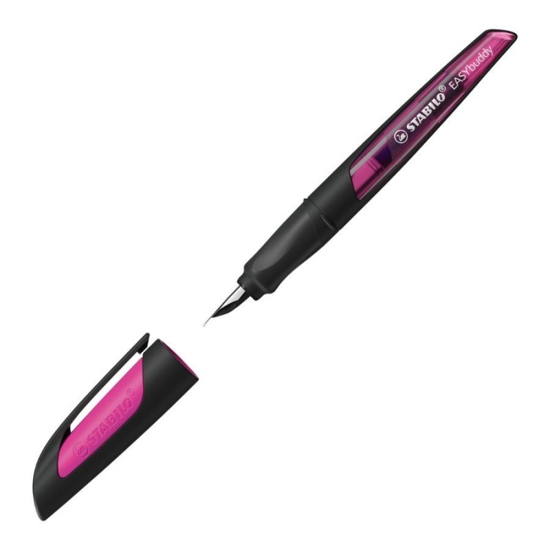 Ergonomischer Schulfüller STABILO® EASYbuddy · schwarz/magenta · Feder M
